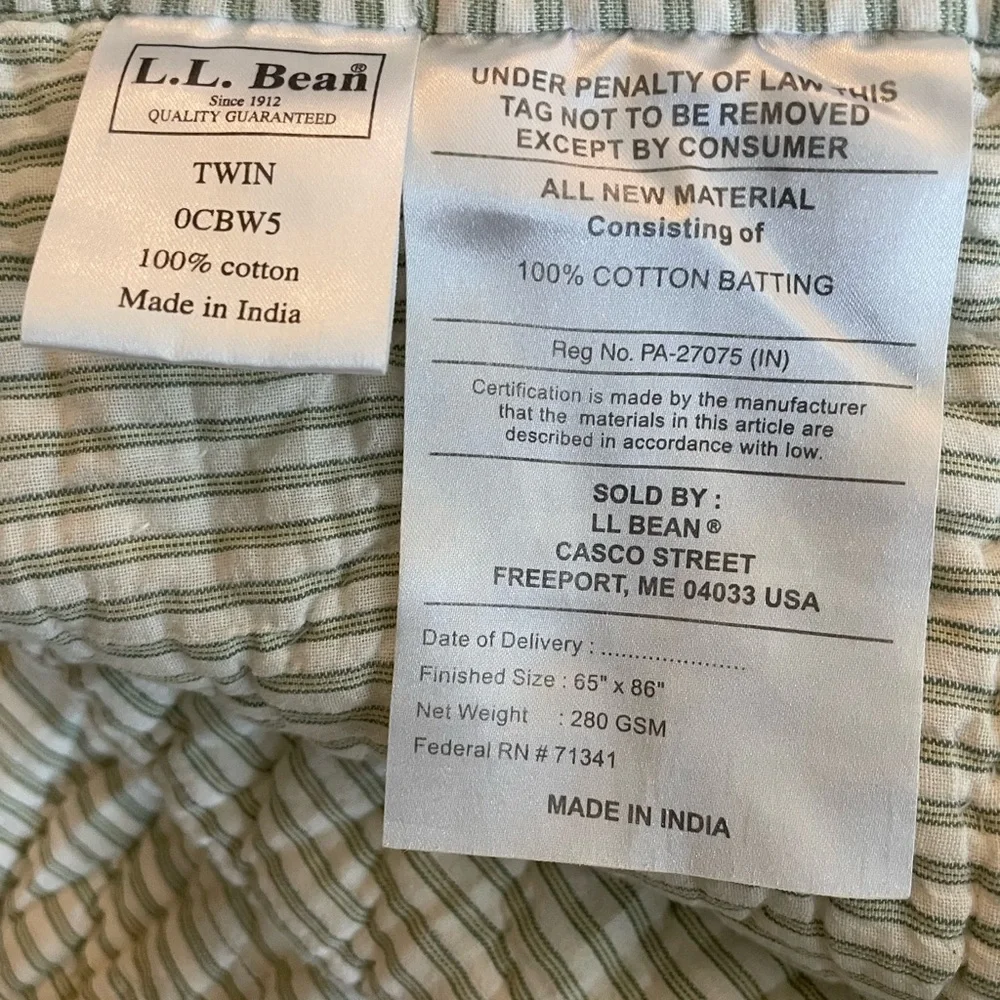 L.L. Bean Multicolor Patchwork Quilt - Picture 5 of 7